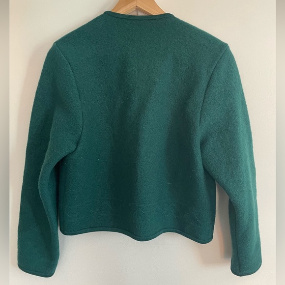 Vintage Green Wool Cardigan (Size 4) - Picture 4 of 8